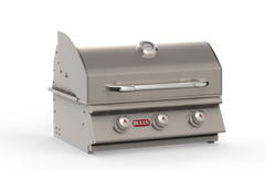 Built-In Gas Grill Bull 24" Steer 3-Burner Drop-In Gas Grill Head, 45,000 BTU, 69008 / 69009