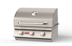 Built-In Gas Grill Bull 24" Steer 3-Burner Drop-In Gas Grill Head, 45,000 BTU, 69008 / 69009