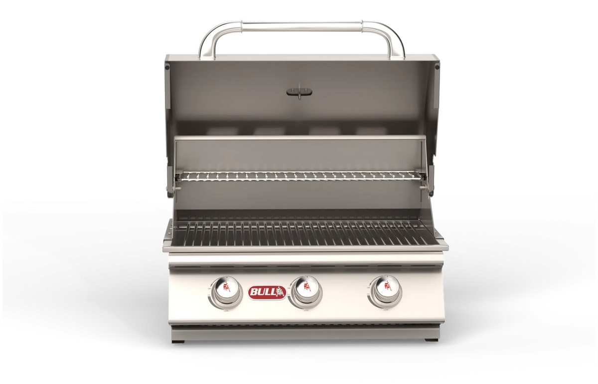 Built-In Gas Grill Bull 24" Steer 3-Burner Drop-In Gas Grill Head, 45,000 BTU, 69008 / 69009