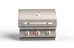 Built-In Gas Grill Bull 24" Steer 3-Burner Drop-In Gas Grill Head, 45,000 BTU, 69008 / 69009