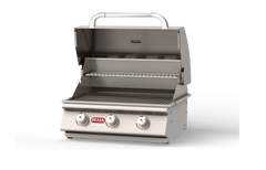 Built-In Gas Grill Bull 24" Steer 3-Burner Drop-In Gas Grill Head, 45,000 BTU, 69008 / 69009