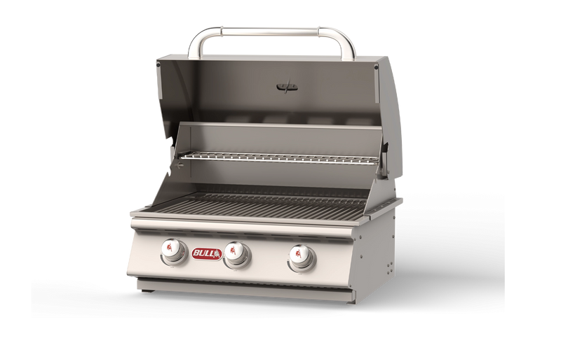 Built-In Gas Grill Bull 24" Steer 3-Burner Drop-In Gas Grill Head, 45,000 BTU, 69008 / 69009