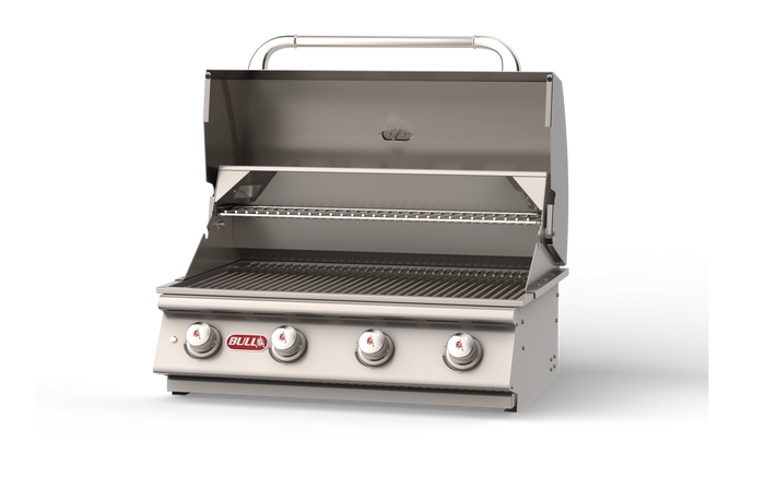 Built-In Gas Grill Bull 30" Lonestar 4-Burner Drop-In Gas Grill Head, 60,000 BTU, 87048 / 87049