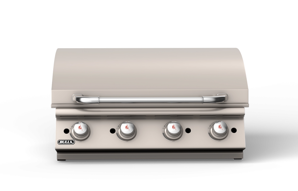 Built-In Gas Grill Bull 30" Professional Drop-In Gas Griddle Head, 60,000 BTU Chromium Plated, 92008 / 92009
