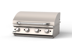 Built-In Gas Grill Bull 30" Professional Drop-In Gas Griddle Head, 60,000 BTU Chromium Plated, 92008 / 92009