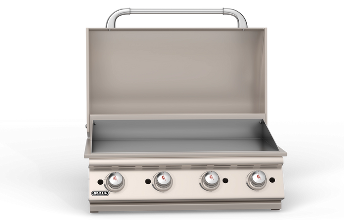 Built-In Gas Grill Bull 30" Professional Drop-In Gas Griddle Head, 60,000 BTU Chromium Plated, 92008 / 92009