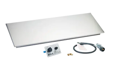 Fire Pit Burner Kit Bull Rectangle Stainless Steel Fire Pit Pan with 35,000 BTU H-Burner Kit, 16622