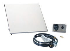 Fire Pit Burner Kit Bull Round 10" Stainless Steel Fire Ring Kit with Burner, Pan, Control Panel & Gas Hose, 86538