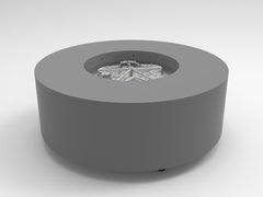 HPC Fire Assembled Powder-Coated Metal Fire Pit Enclosure w/ Insert