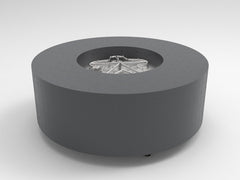 HPC Fire Assembled Powder-Coated Metal Fire Pit Enclosure w/ Insert