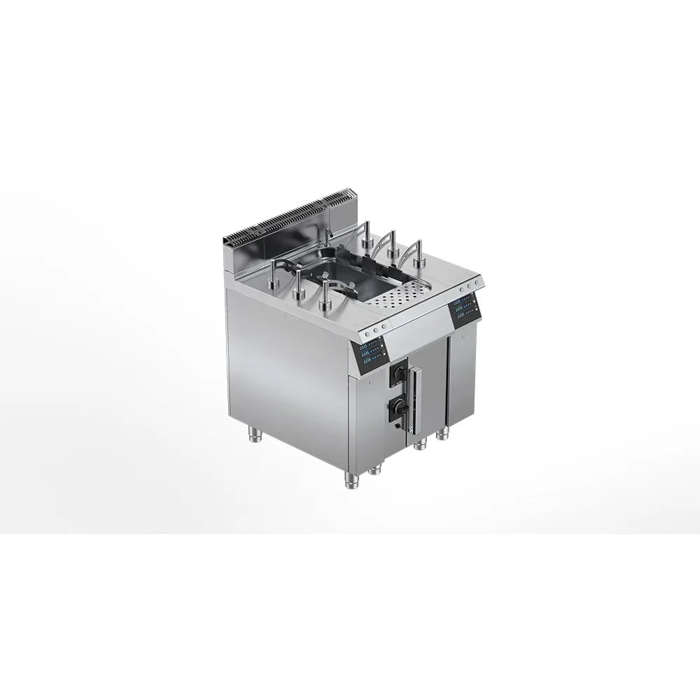 AMPTO 90CPG90 PLUS Gas Pasta Cooker, 2 Tank Dual Burner