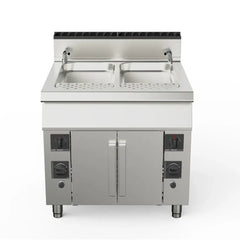 AMPTO 90CPG90 PLUS Gas Pasta Cooker, 2 Tank Dual Burner
