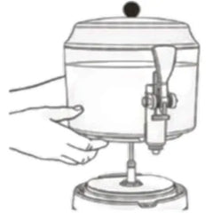 AMPTO CHOC5W Hot Chocolate Dispenser 5 Liter White