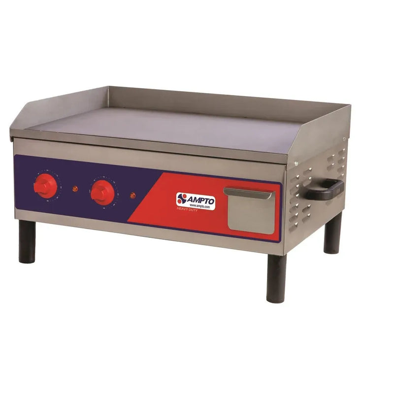 AMPTO GR3E Electric Countertop Griddle 25"