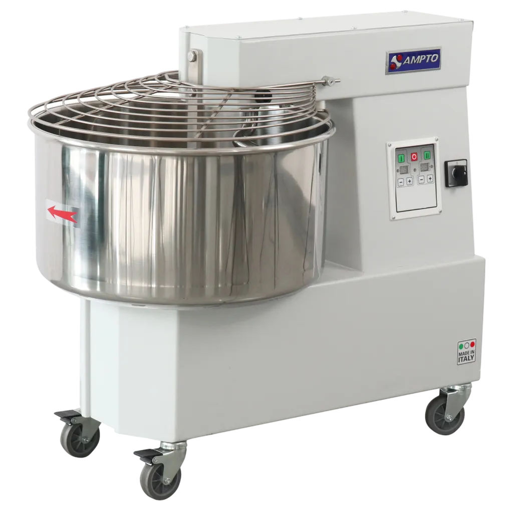 AMPTO TS44MD 55 Qt (52 L) Spiral Dough Mixer, 2-Speed, 220V