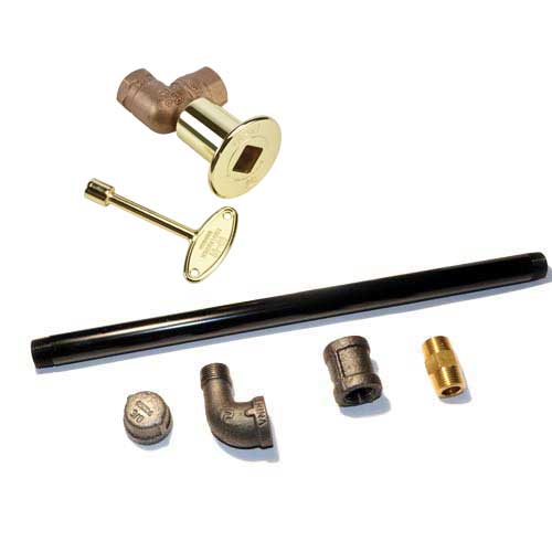 Fireplace Parts & Accessories HPC Fire Indoor Fireplace Log Lighter Valve Kit, Straight or Angled
