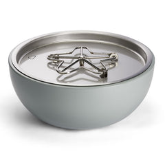 HPC Fire Aluminum Spun Bowls, 35in x 14.5in, Walnut/Concrete