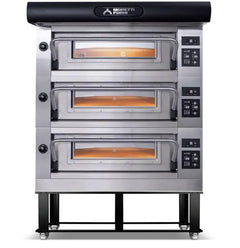 Amalfi – Electric Pizza Ovens-MORETTI FORNI AMALFI A3 Electric Pizza Oven, 3 Deck, 208/240V 3-Phase