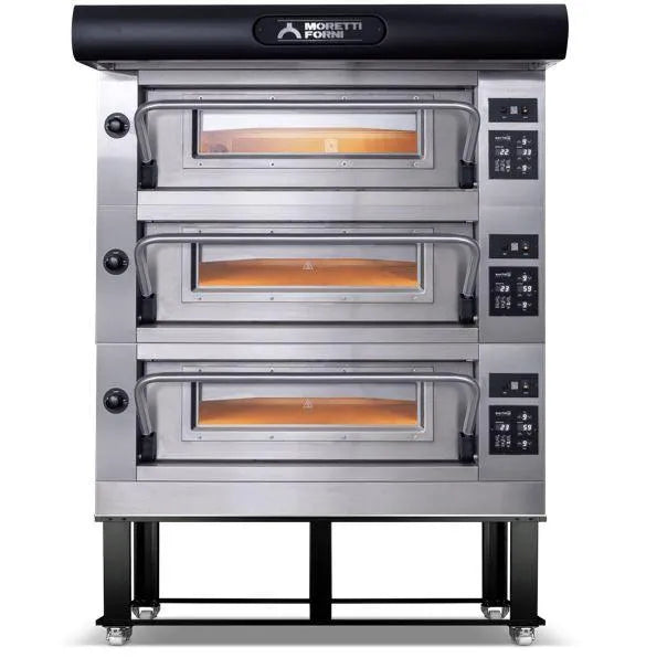 Amalfi – Electric Pizza Ovens-MORETTI FORNI AMALFI B3 3-Deck Electric Pizza Oven 38x29x7