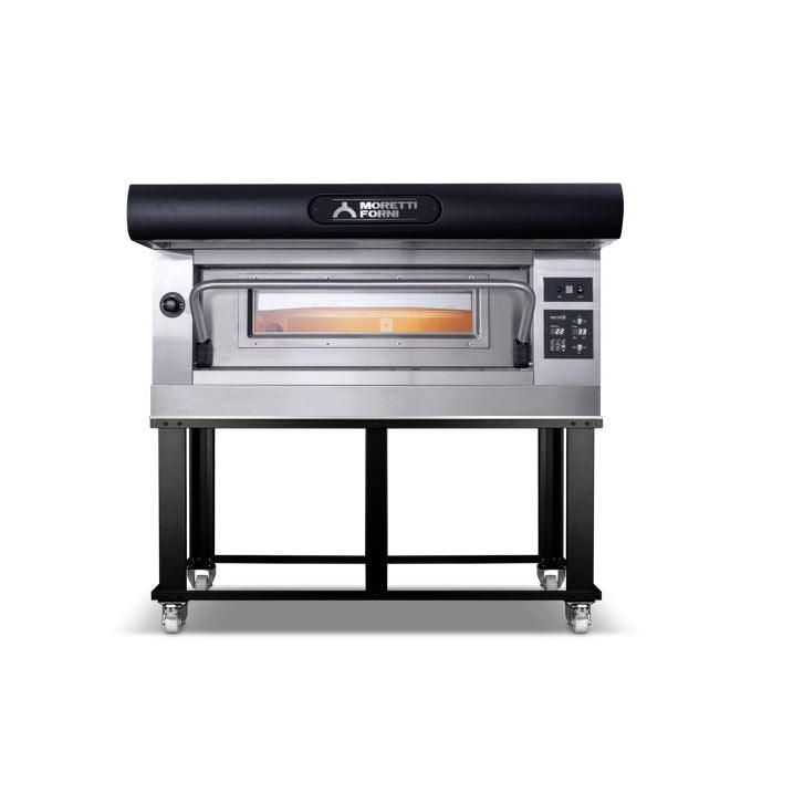 Amalfi – Electric Pizza Ovens-Moretti Forni AMALFI B1 Electric Pizza Oven Amalfi  38'' x 29'' x 7'' (Chamber)  208/240/60/3 - 1 Deck with tray guide base