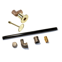 HPC Fire Indoor Fireplace Log Lighter Valve Kit, Straight or Angled