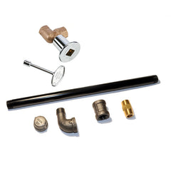 HPC Fire Indoor Fireplace Log Lighter Valve Kit, Straight or Angled