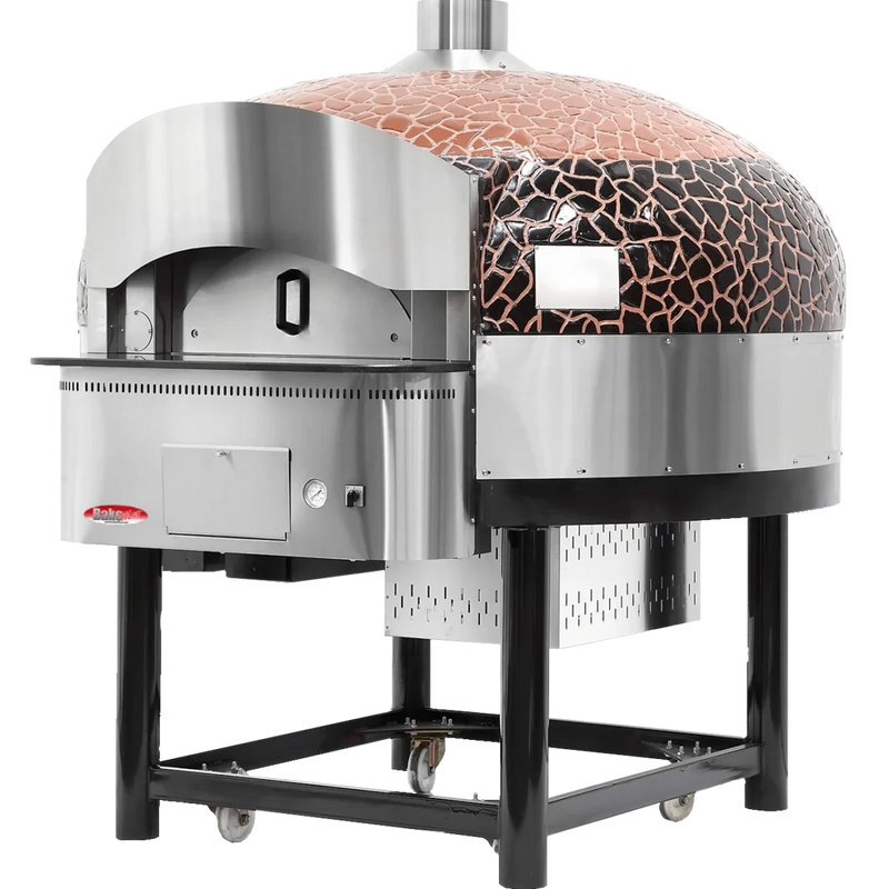 Pizza Oven-BakeMax BMSPO02 Commercial Floor Model Gas Rotating Pizza Oven