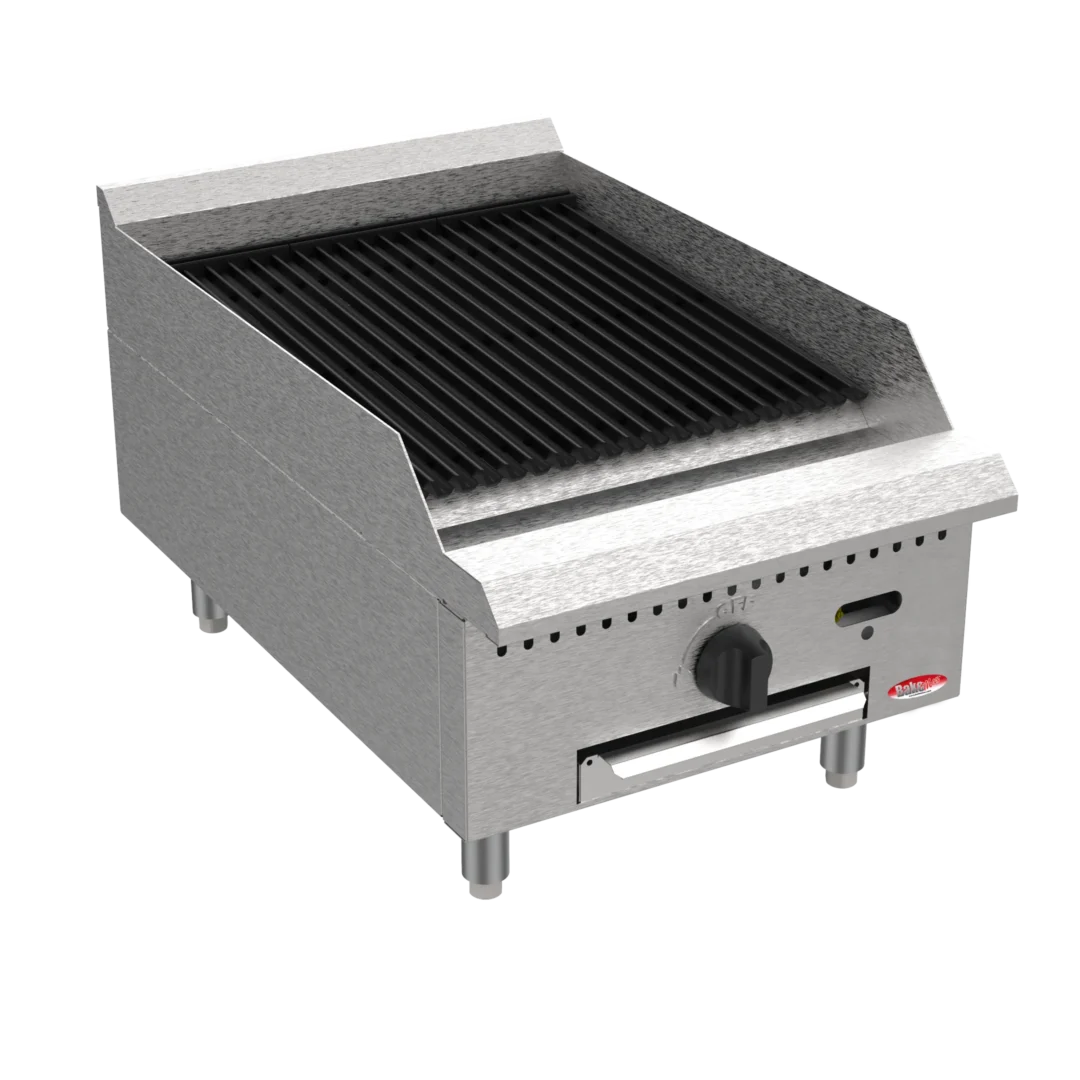 BakeMax America BACGG18 18" Countertop Radiant Gas Charbroiler - 30,000 BTU