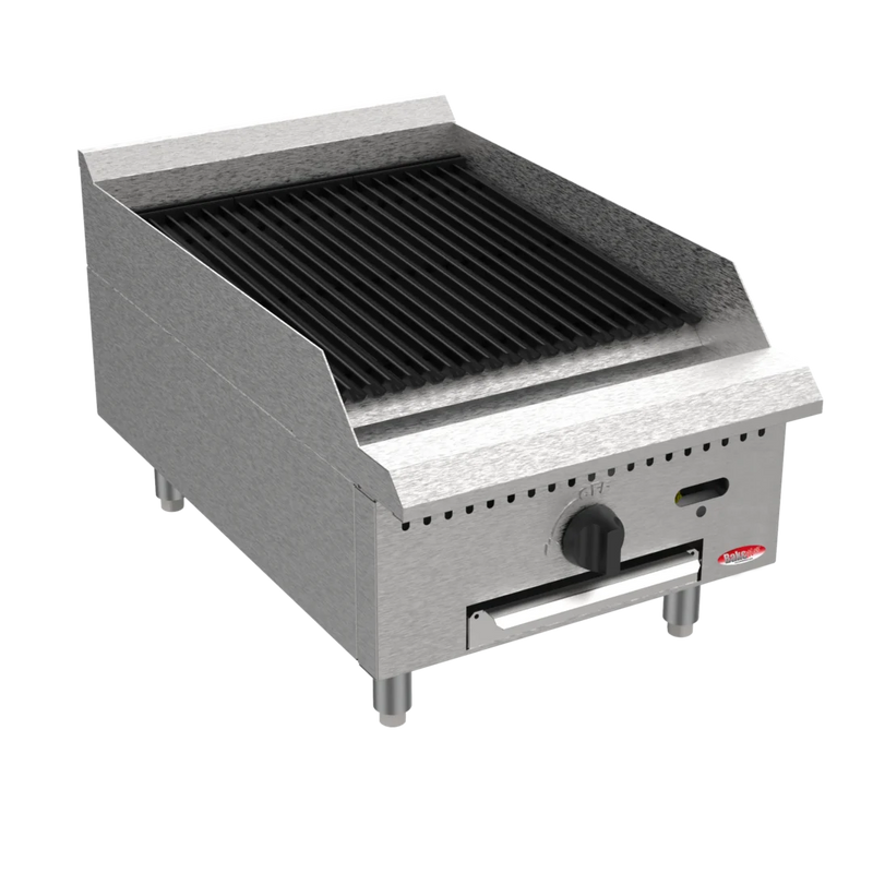 BakeMax America BACGG18 18" Countertop Radiant Gas Charbroiler - 30,000 BTU