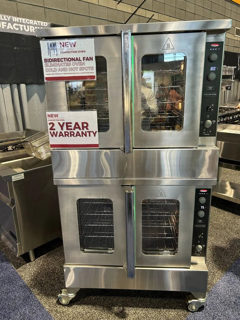 BakeMax BASCO5G Commercial Floor Model Gas Convection Oven - 180,000 BTU, 12 Rack Positions