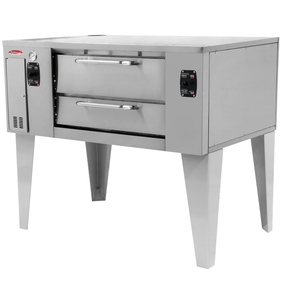 BakeMax BMBPD915 55” Wide Commercial Gas Pizza Stone Deck Oven