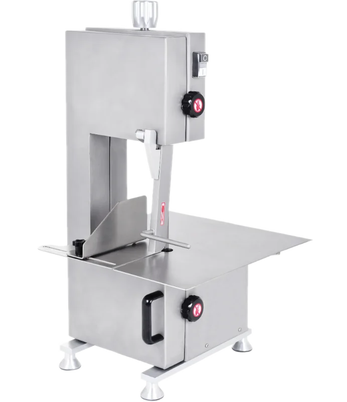 BakeMax BMCBS01 Titan Series Countertop Electric 1HP Frozen Meat & Bone Saw (3 Blades)