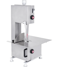 BakeMax BMCBS01 Titan Series Countertop Electric 1HP Frozen Meat & Bone Saw (3 Blades)