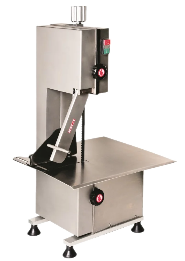 BakeMax BMCBS01 Titan Series Countertop Electric 1HP Frozen Meat & Bone Saw (3 Blades)