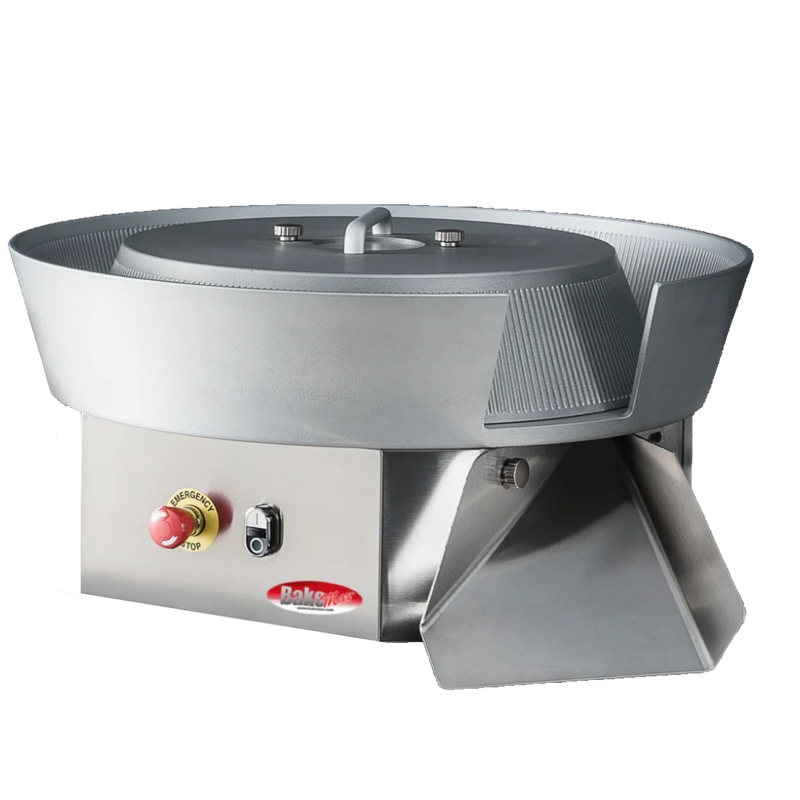 BakeMax BMDBR03 Countertop Automatic Electric Dough Ball Rounder (70–1200g, 300 kg/hr, 120V)