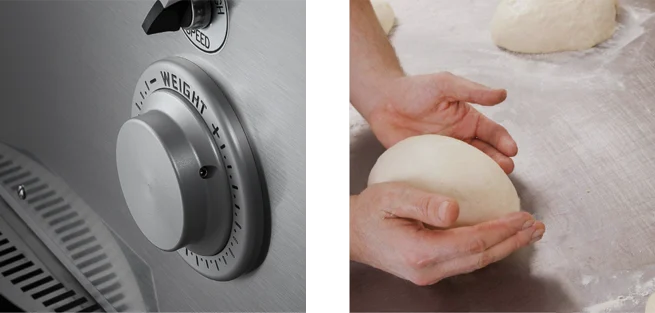 BakeMax BMDD005 Floor Model Electric Automatic Dough Divider Rounder Combo (120V)