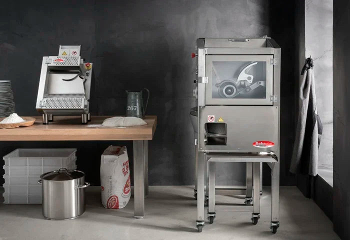 BakeMax BMDD007 Floor Model Electric Automatic Dough Divider Rounder Combo