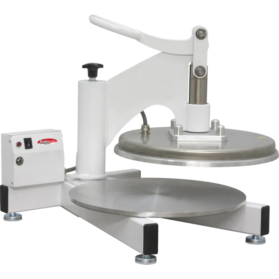 BakeMax BMDMS18 Commercial Countertop Single Upper Heat Swing Away Manual Pizza Press (18")