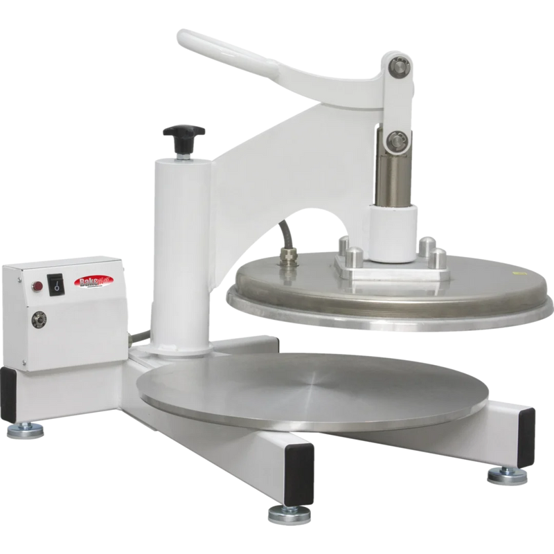 BakeMax BMDMS18 Commercial Countertop Single Upper Heat Swing Away Manual Pizza Press (18")