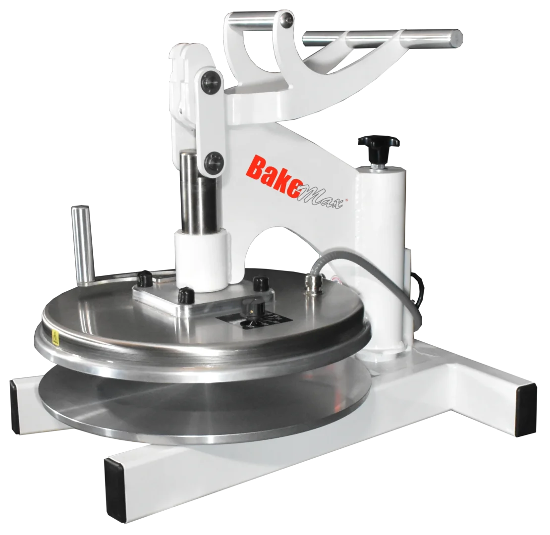 BakeMax BMDMS18 Commercial Countertop Single Upper Heat Swing Away Manual Pizza Press (18")