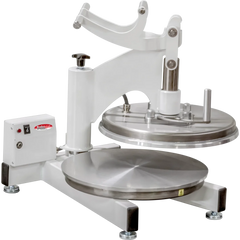 BakeMax BMDMS218 Commercial Countertop Manual Swing Away Dual Heat Dough Press - 18" Capacity, 240V