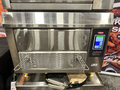 BakeMax BMDRAF Commercial Floor Model Double Stacked Greaseless Forced Air Fryer