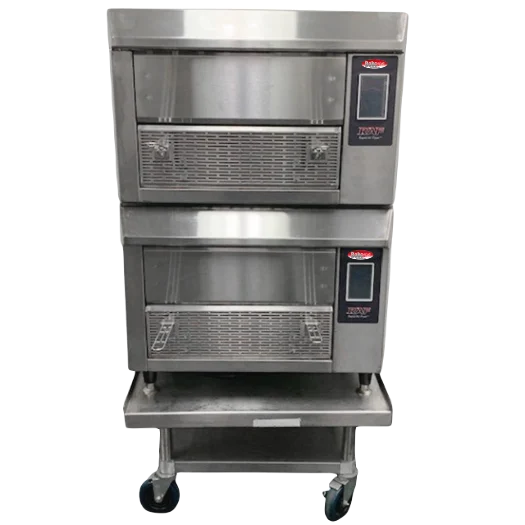 BakeMax BMDRAF Commercial Floor Model Double Stacked Greaseless Forced Air Fryer