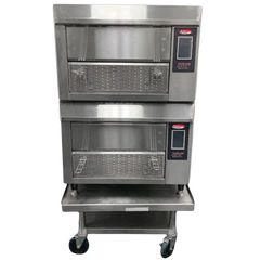 BakeMax BMDRAF Commercial Floor Model Double Stacked Greaseless Forced Air Fryer