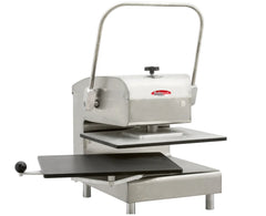 BakeMax BMDXMSSCP 16” x 20” Countertop Commercial Manual Meat Press - Stainless Steel