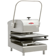 BakeMax BMDXMSSCP 16” x 20” Countertop Commercial Manual Meat Press - Stainless Steel