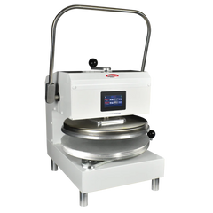 BakeMax BMDXMW Commercial Countertop Manual Single-Heat Dough Press, 18" Capacity, White Powder Coat