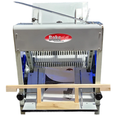BakeMax BMGF001 Heavy Duty Countertop Gravity Feed Bread Slicer, 7/16" Slice, 35 Blades