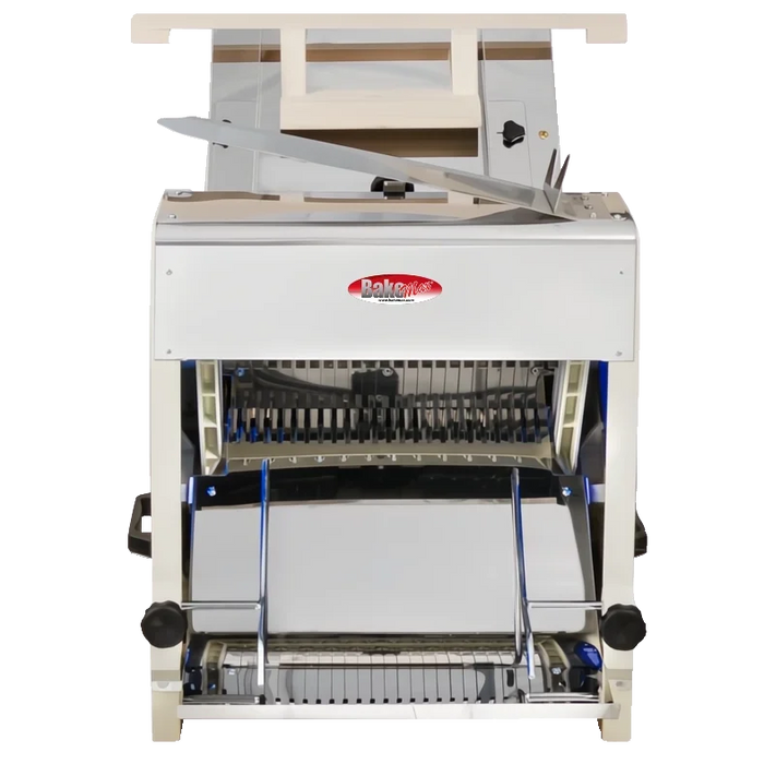 BakeMax BMGF001 Heavy Duty Countertop Gravity Feed Bread Slicer, 7/16" Slice, 35 Blades