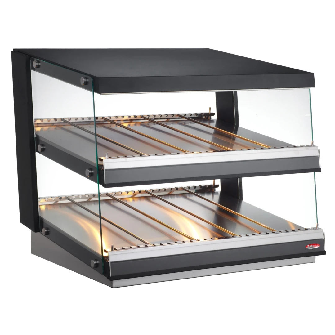 BakeMax BMHGG01 Titan Series Countertop Self-Serve Heated Display Case, 31.5", 120V
